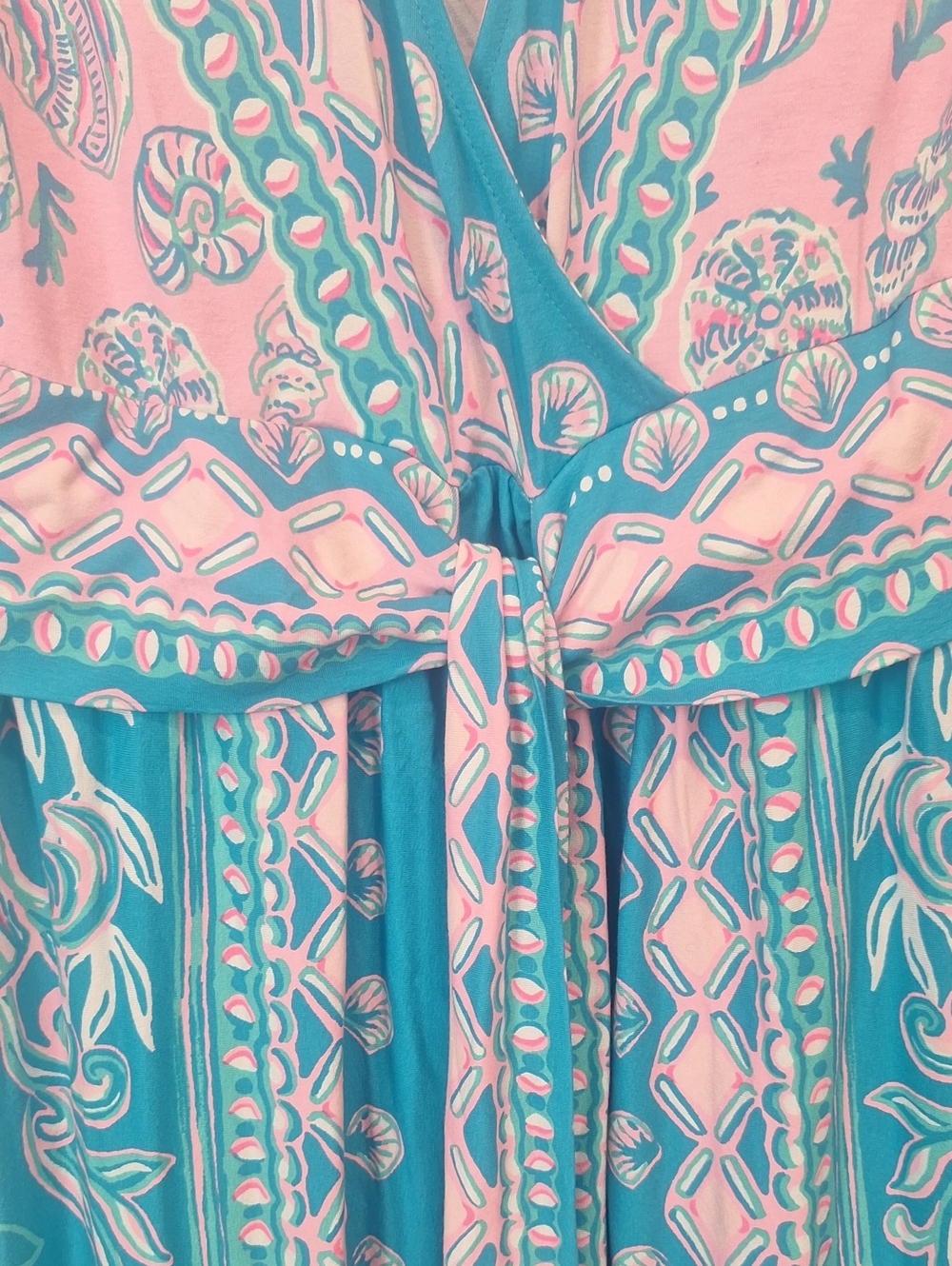NWT Lilly Pulitzer Esmarella Water Ya Maxi Dress Sz L - Picture 4 of 7